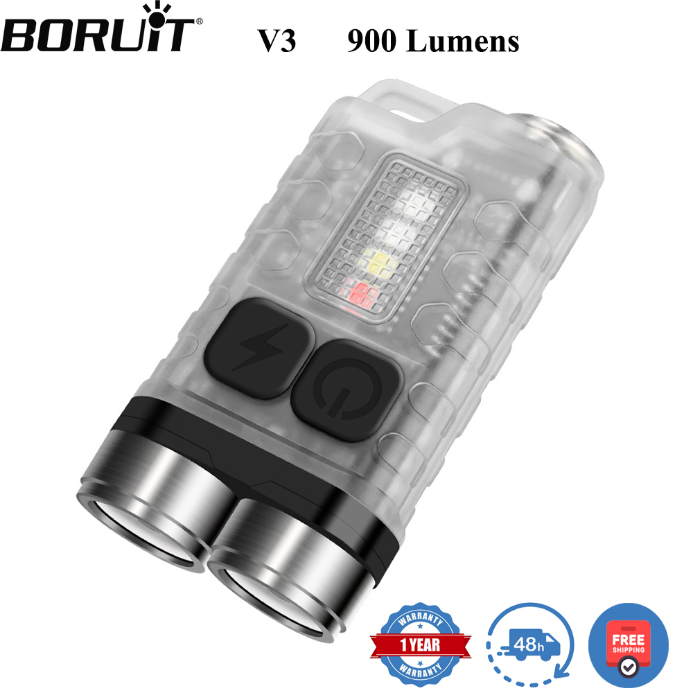 Fishing Kit Compact - BORUiT V3 LED 키체인 휴대용 900LM