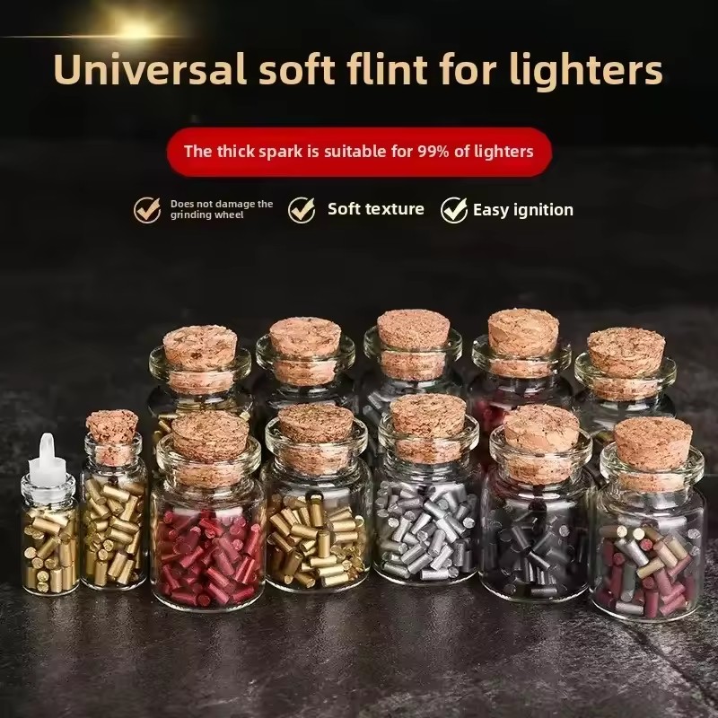 Fire Starting Kit - 200/500개입 유니버셜 라이터 플린트 스톤 (클리퍼