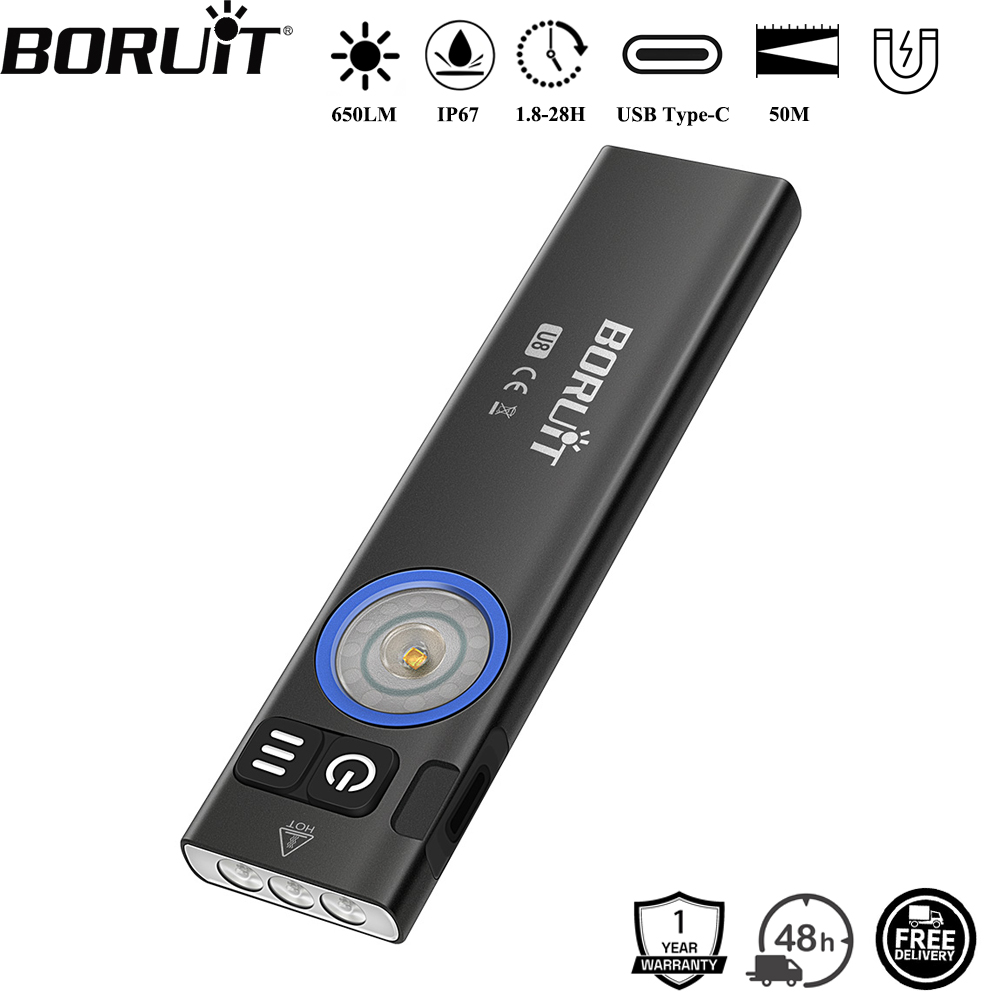 Fishing Kit Compact - BORUiT U8 650LM EDC LED 손전등