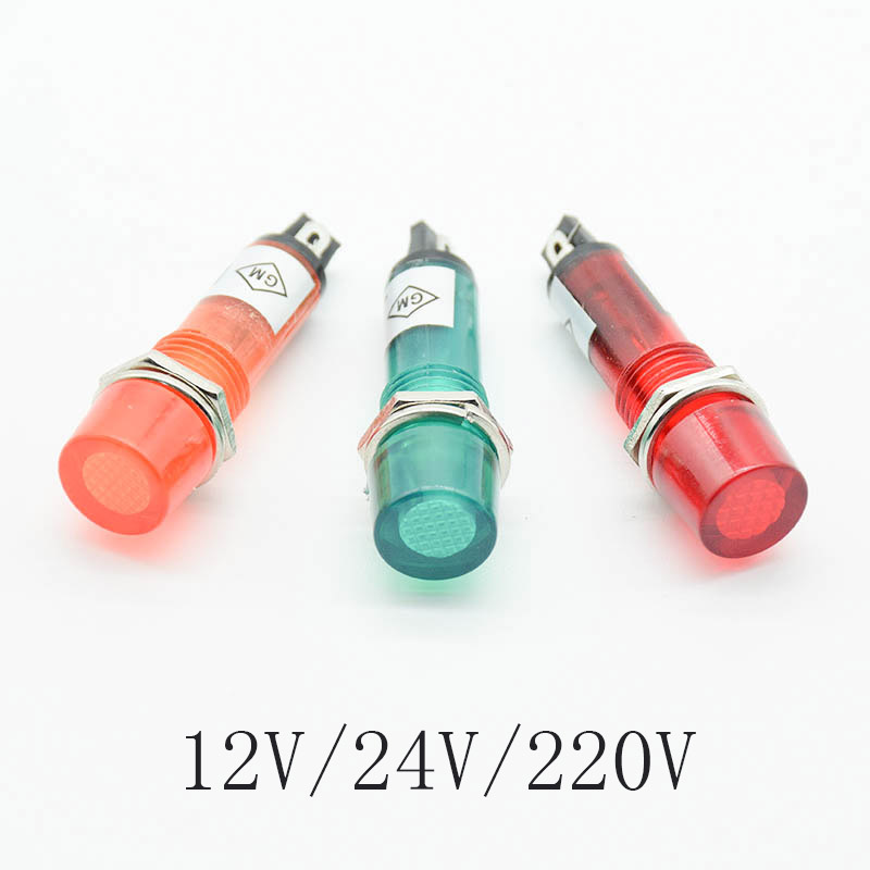 Signal Panel Orange - 5Pcs 220V 12V 24V DC 장착