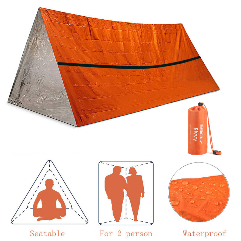 Emergency Mylar Tent - 2 사람 비상 대피소 Bivy 생존