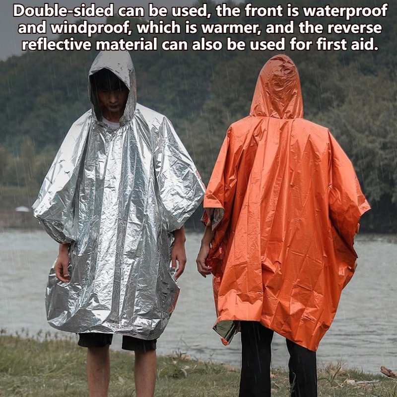 Emergency Poncho Rain - 1-10PCS 야외 생존을 위한 비상용 비옷