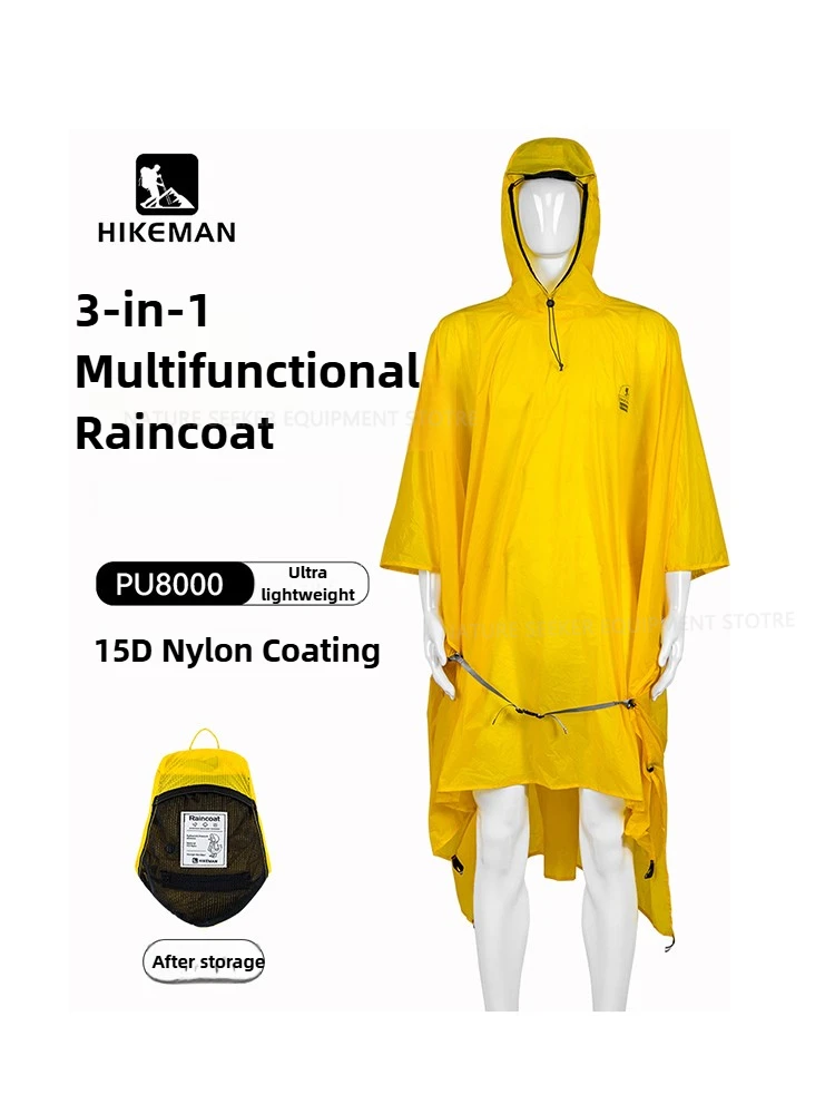 Emergency Poncho Rain - 15D/210T 비옷 방수 비 판초 커버