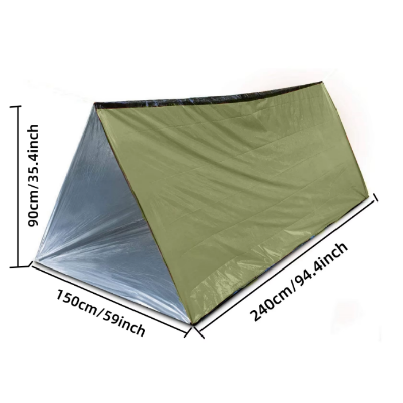 방수 재사용 가능 2인용 마일라 비상 튜브 텐트 야외  - Emergency Mylar Tent 리뷰 및 가격