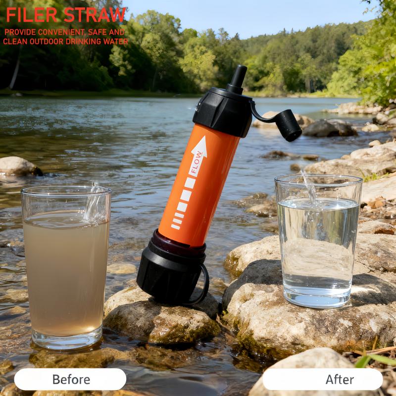 하이킹용 비상 휴대용 정수기 - 생존, 빠른 정화, 자 - Water Purification Straw 리뷰 및 가격