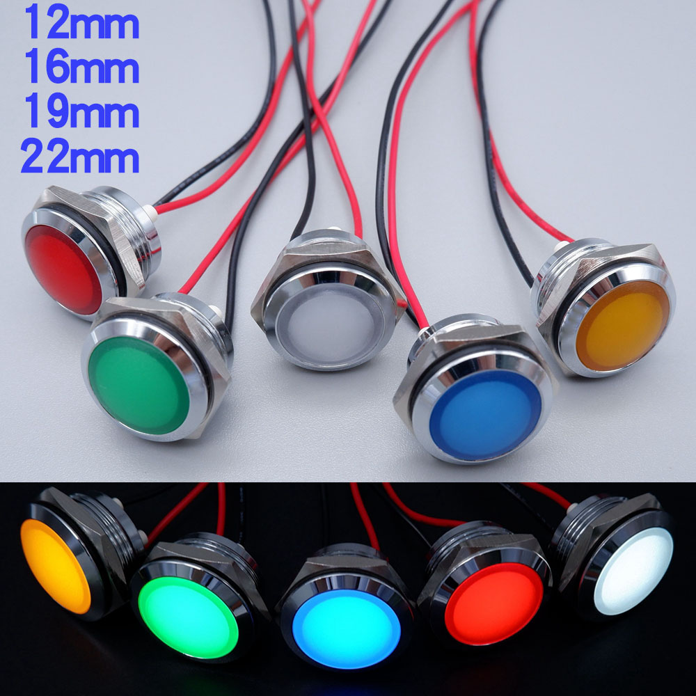 금속 LED 표시 등 12mm 16mm 19mm 22m - Signal Panel Orange 리뷰 및 가격