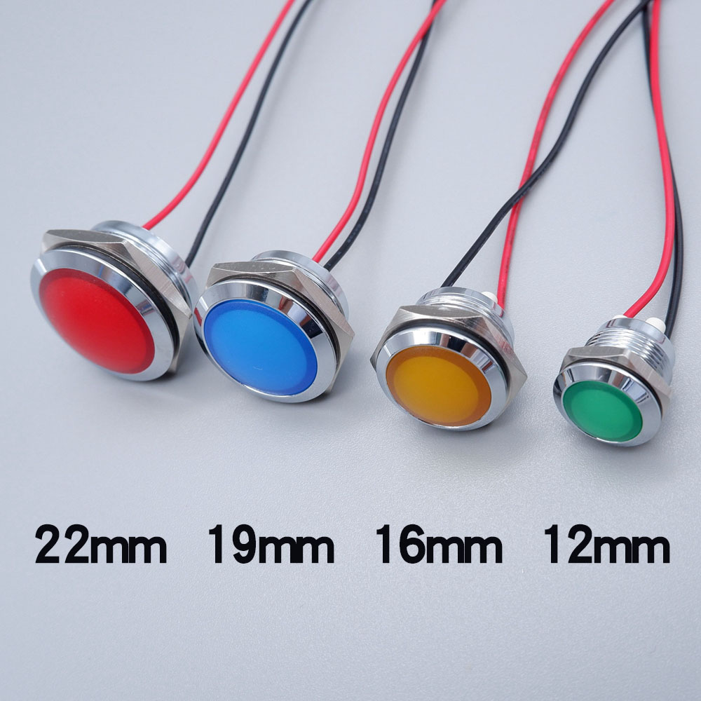 금속 LED 표시 등 12mm 16mm 19mm 22m - Signal Panel Orange 리뷰 및 가격