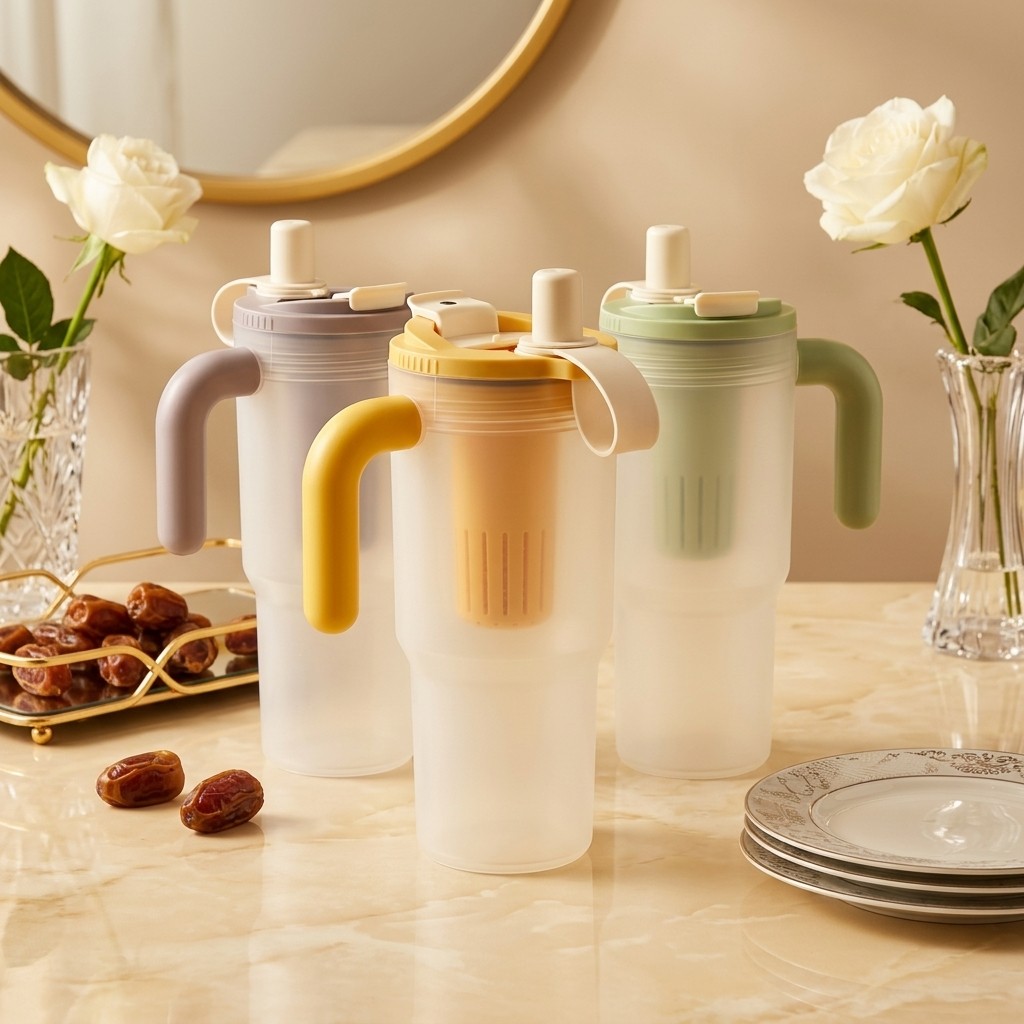 850ml 플라스틱 물병 텀블러 컵 손잡이 빨대 필터  - Water Purification Straw 리뷰 및 가격