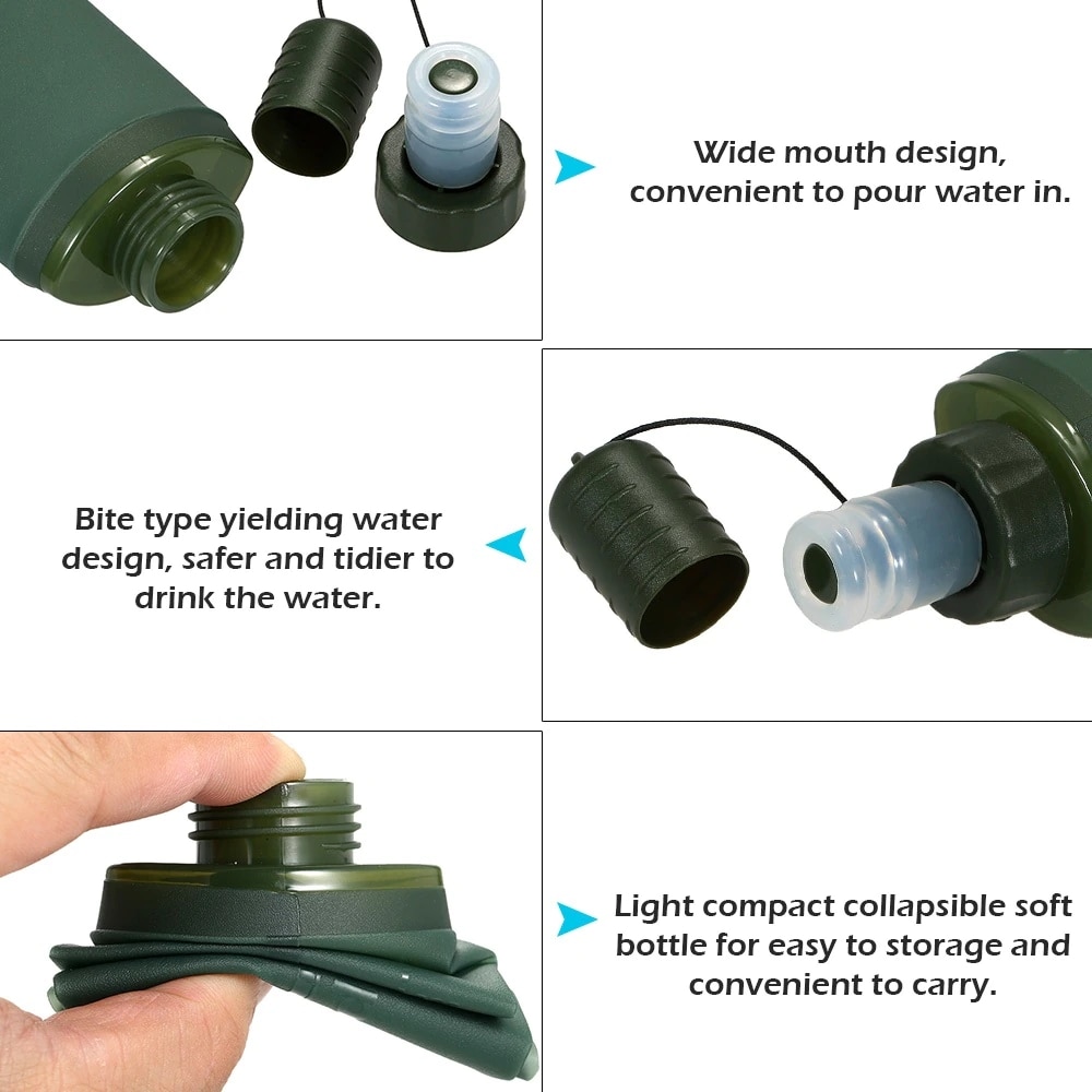 250ml 500ml 접이식 물주머니 하이킹, 자전거  - Water Bag Collapsible 리뷰 및 가격