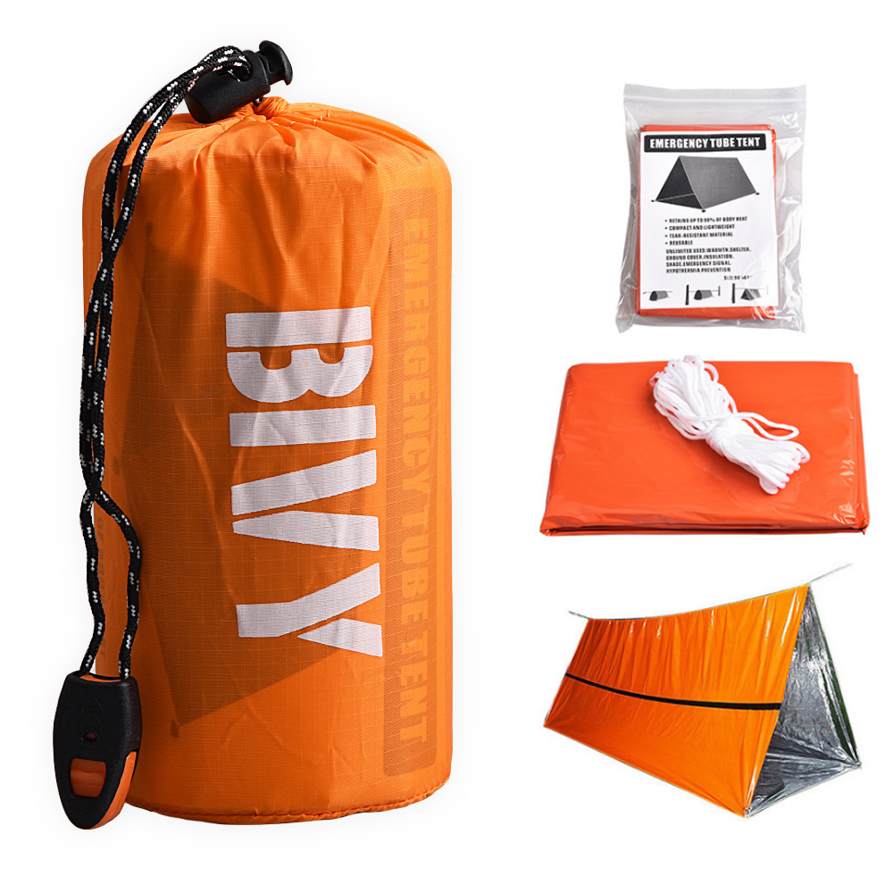 2 사람 비상 대피소 Bivy 생존 텐트 키트 Myla - Emergency Mylar Tent 리뷰 및 가격