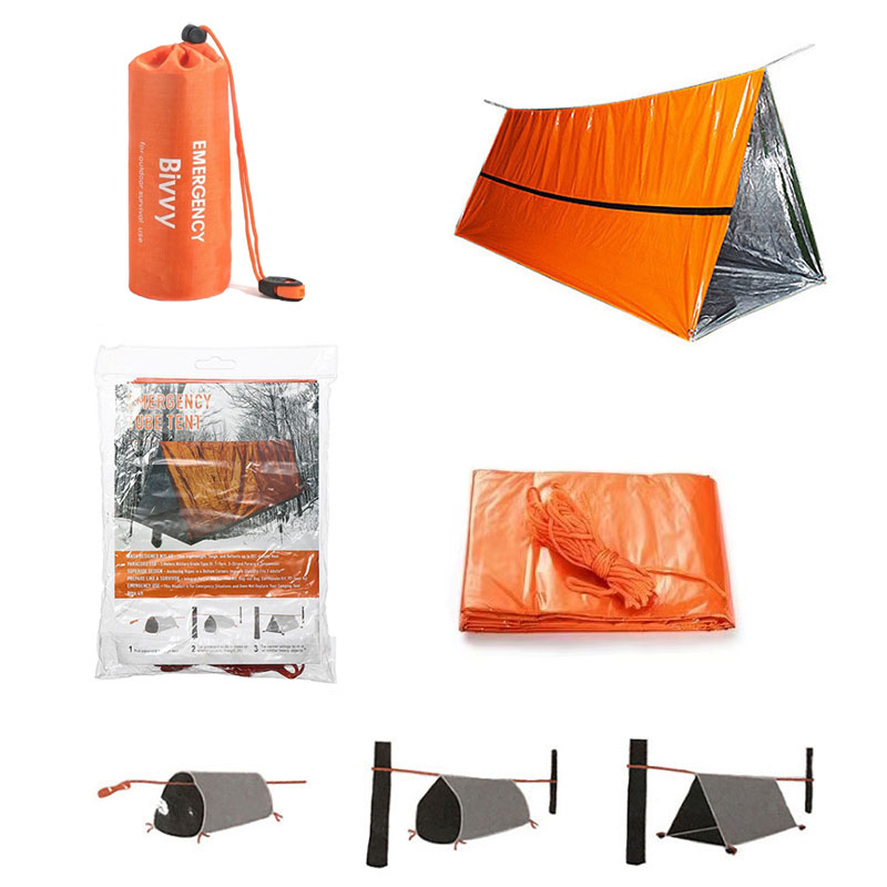 2 사람 비상 대피소 Bivy 생존 텐트 키트 Myla - Emergency Mylar Tent 리뷰 및 가격