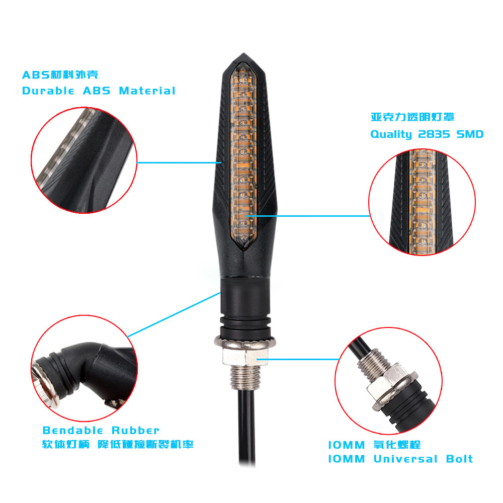 4PCS 12V 오토바이 LED 방향 지시등 12LED - Sos Light Strobe 리뷰 및 가격
