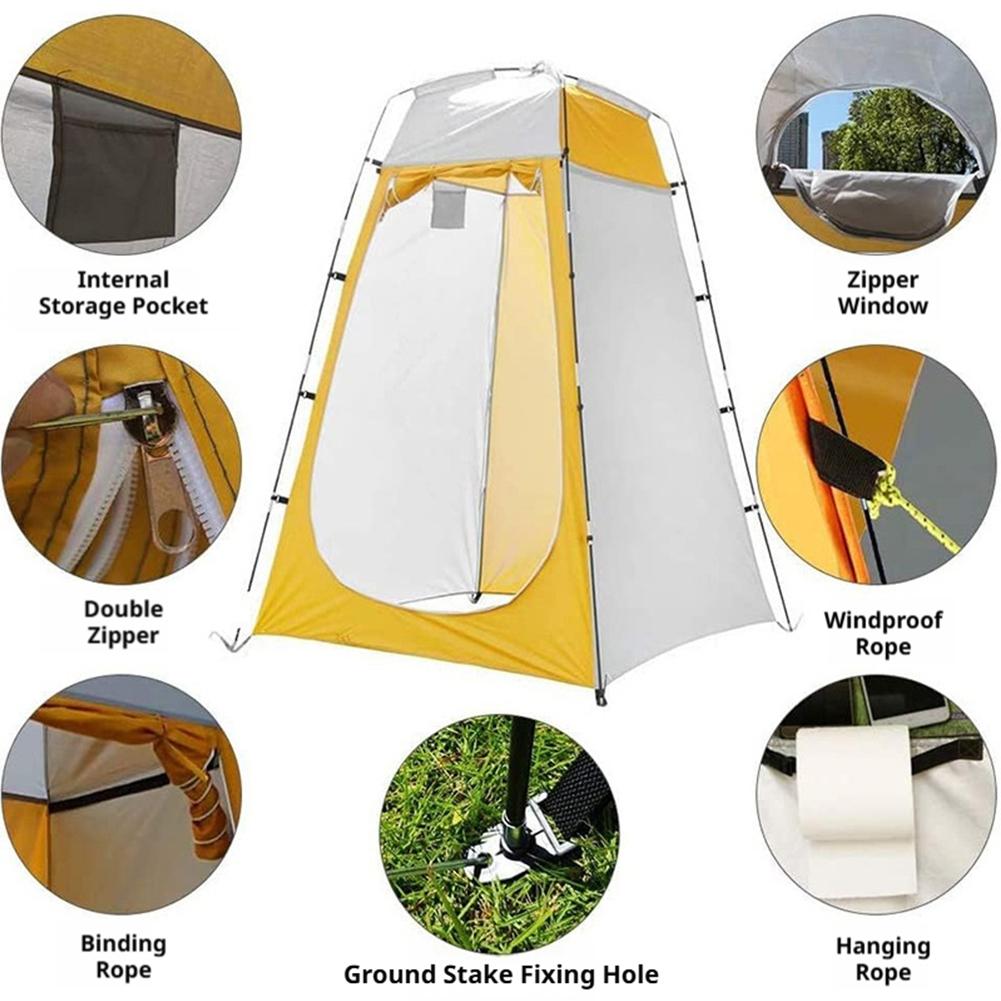 개인 정보 보호를 위한 접이식 화장실이 있는 팝업 휴대 - Emergency Mylar Tent 리뷰 및 가격