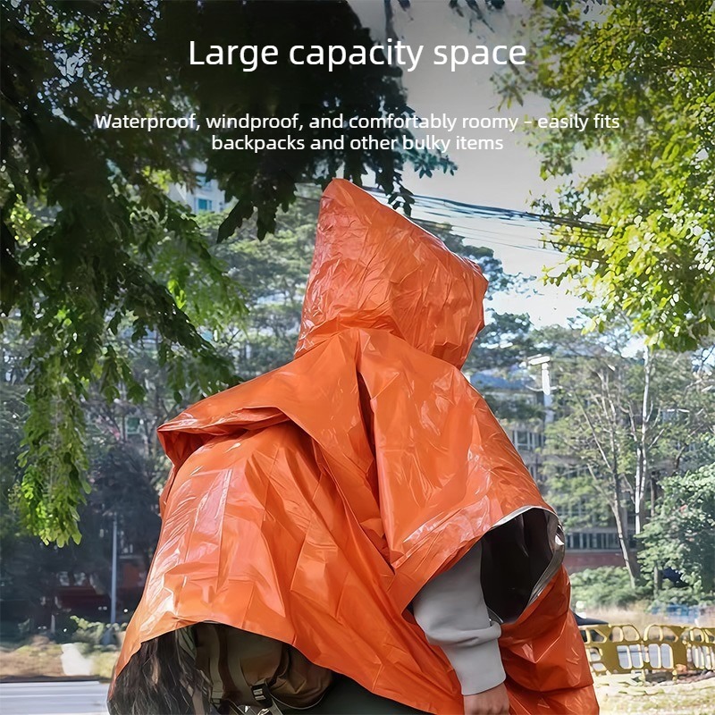 1-10PCS 야외 생존을 위한 비상용 비옷 열 호일  - Emergency Poncho Rain 리뷰 및 가격