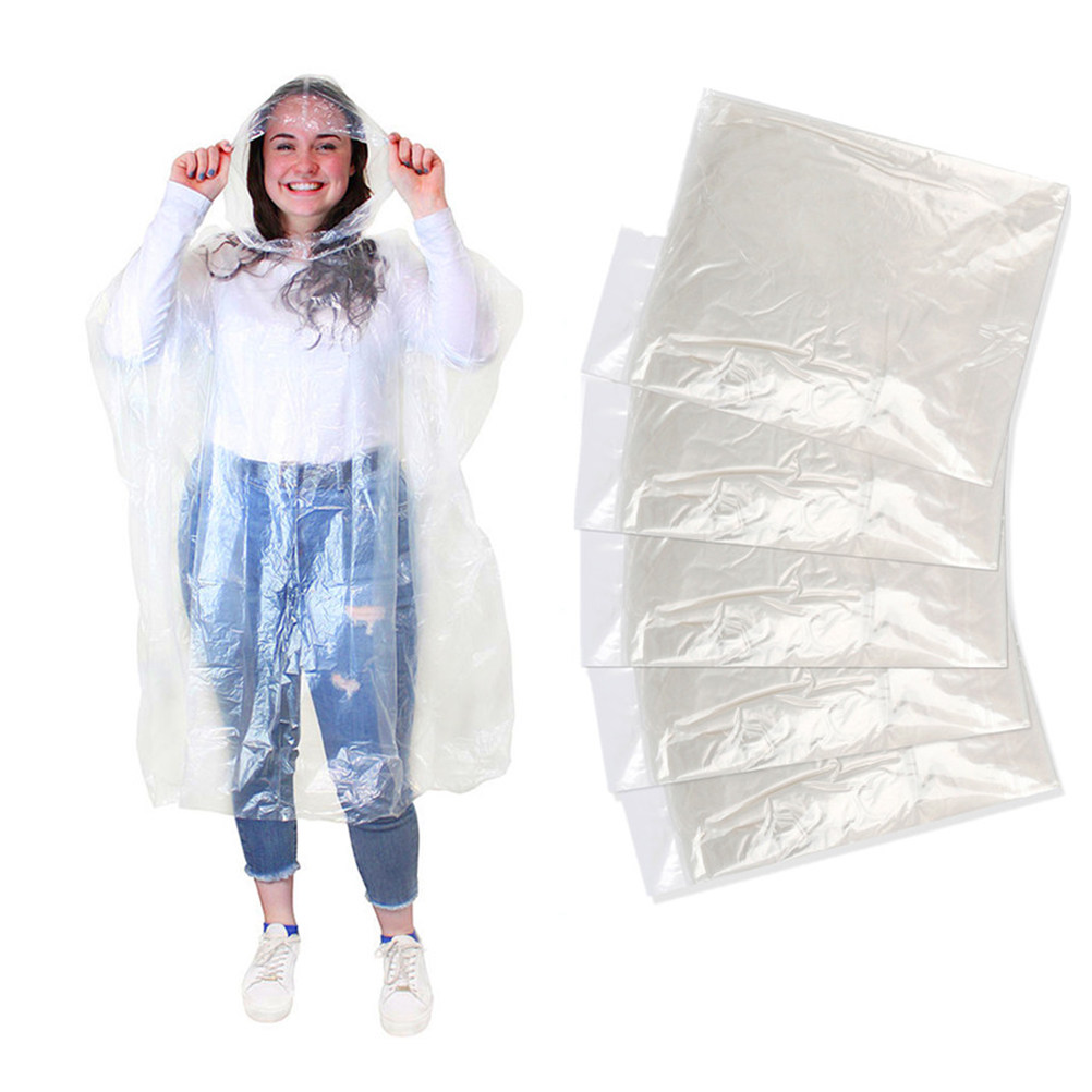 10Pcs 성인 일회용 비옷 방수 방풍 후드 휴대용 비 - Emergency Poncho Rain 리뷰 및 가격