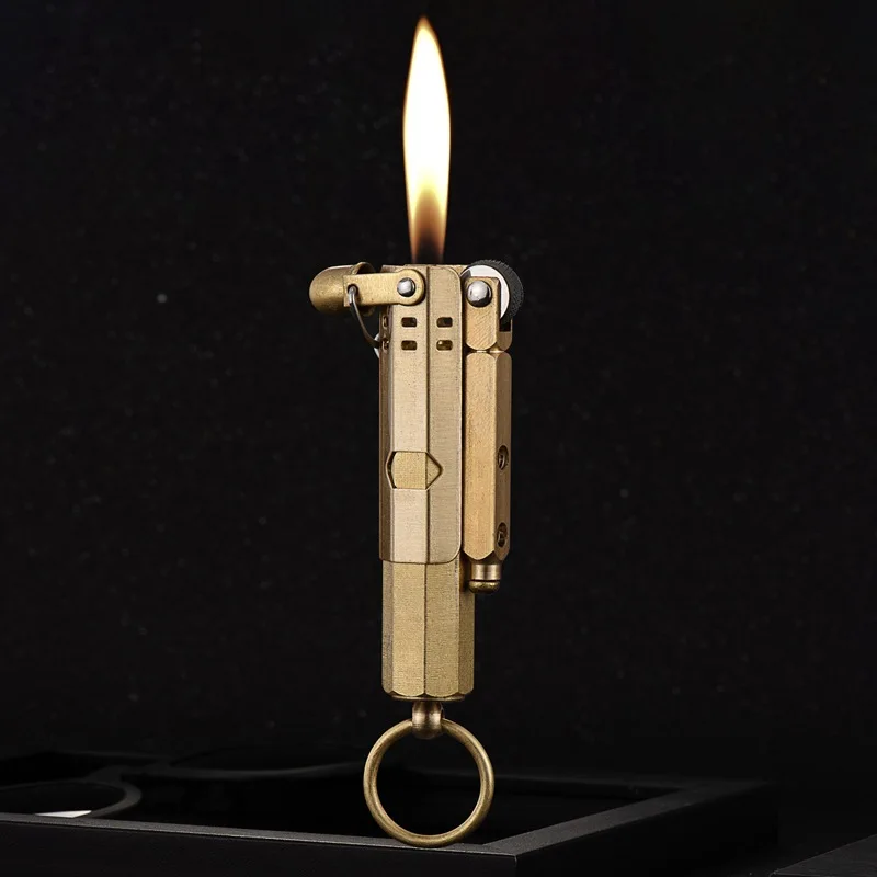 새로운 레트로 라이터 트렌치형 순수 구리 담배 휘발유  - Fire Starting Kit 리뷰 및 가격