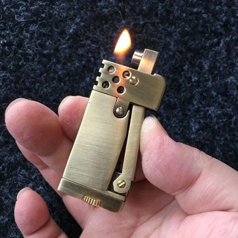 레트로 가솔린 플린트 사이드 프레셔 점화식 라이터, 휘 - Fire Starting Kit 리뷰 및 가격
