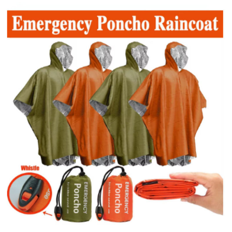 일회용 알루미늄 필름 보온 비옷 방수 비상복 가정용 자 - Emergency Poncho Rain 리뷰 및 가격